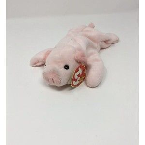 TY Beanie Baby - SQUEALER the Pig (8 inch) - MWMT's Stuffed Animal Toy